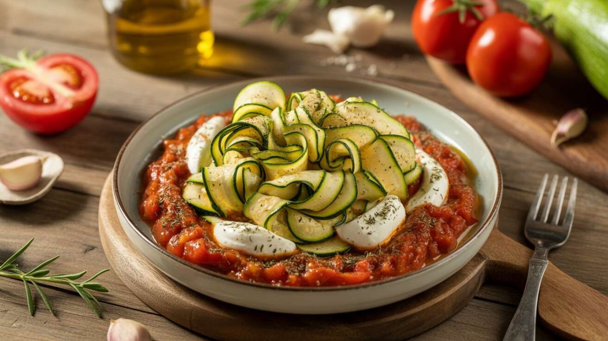 Sauce courgette-tomate au fromage frais : une recette irrésistible