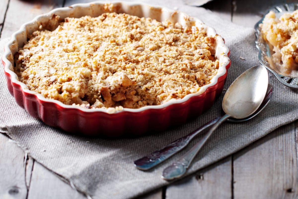 Le crumble d'épinards à la feta de Cyril Lignac