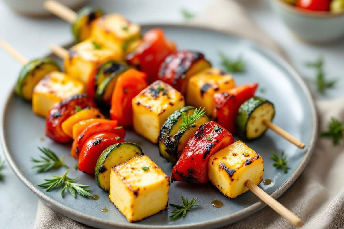 Brochettes de halloumi et légumes : l'innovation gourmande pour vos barbecues