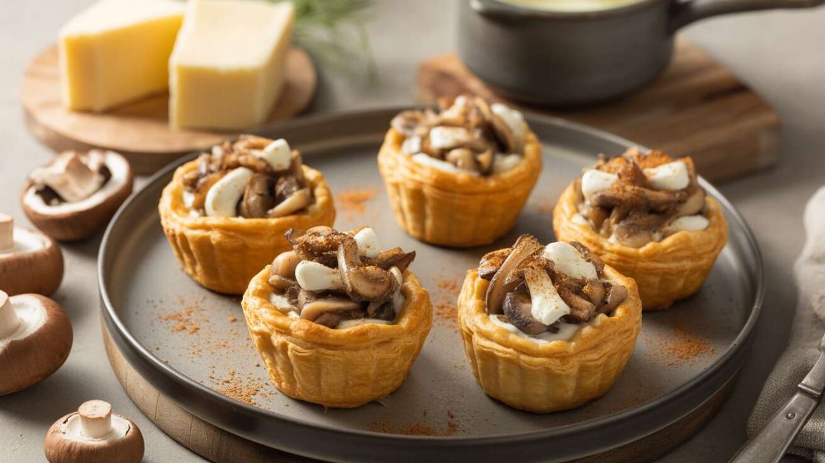 Bouchées à la reine forestières au fromage : un délice à partager