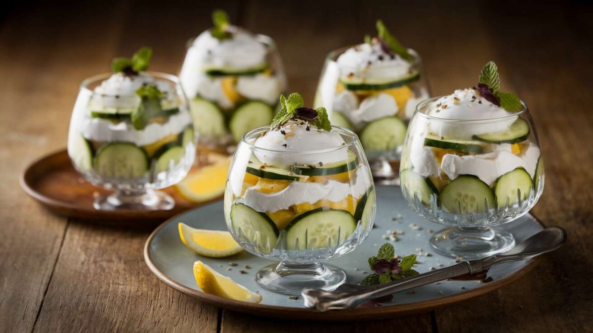 Verrines de fraîcheur au concombre et chèvre : la recette estivale idéale