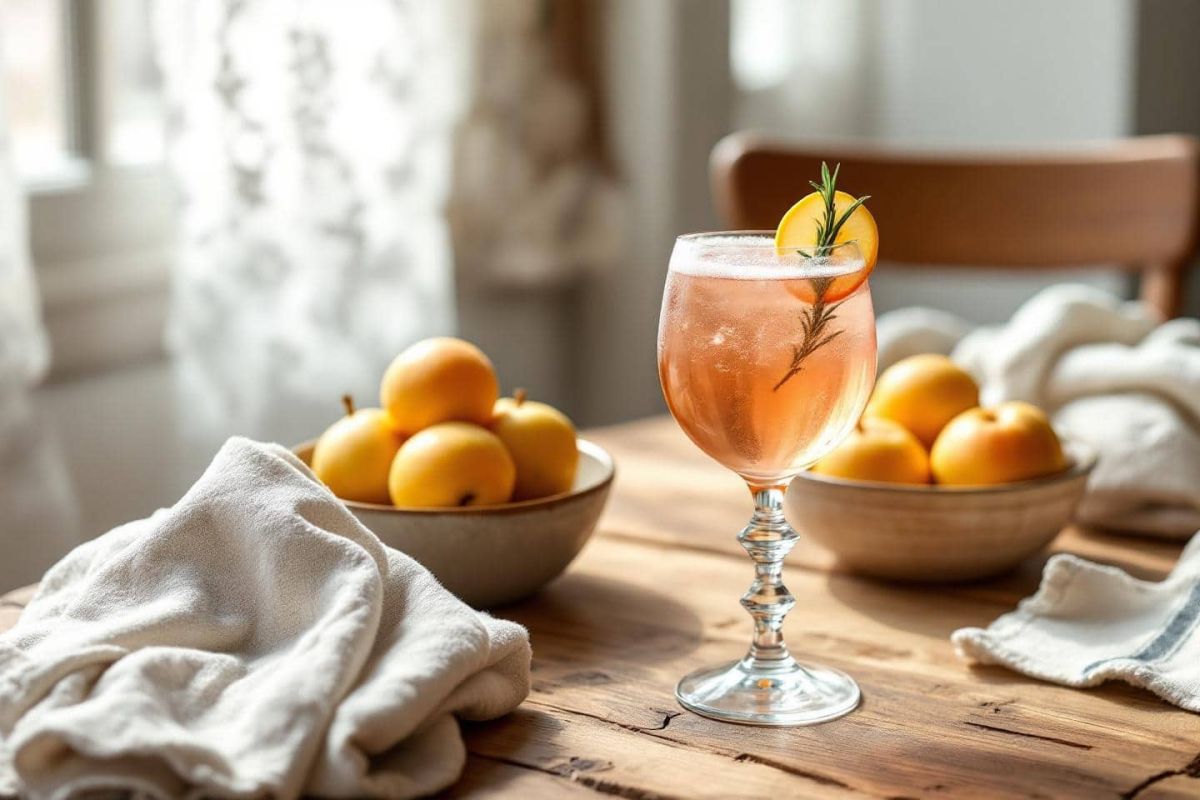Redécouvrez le spritz : une recette coing-romarin pétillante