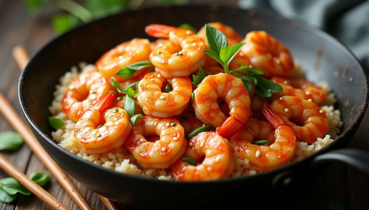 Voyage culinaire : la poêlée de crevettes à l'asiatique facile à préparer