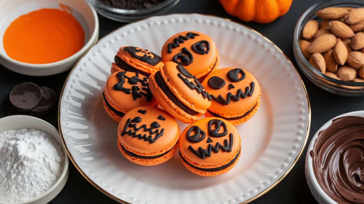 Des macarons gourmands pour une Halloween enchantée