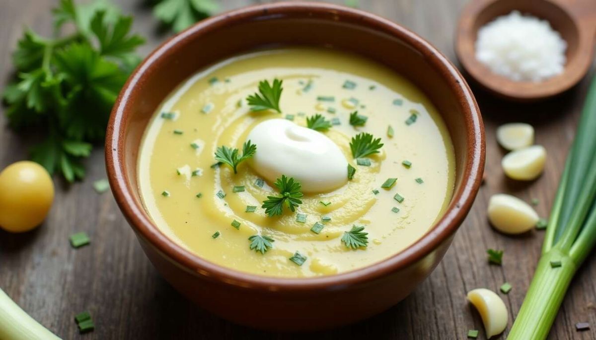 Découvrez la soupe réconfortante de poireaux et céleri