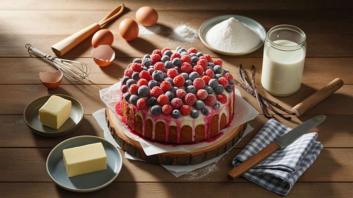 Un cake aux fruits rouges pour un goûter estival inoubliable