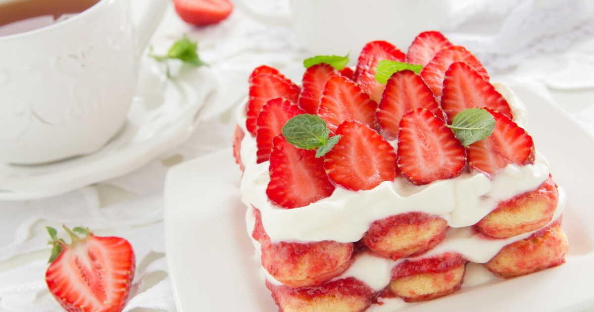 Un tiramisu aux fraises light pour un dessert léger et savoureux
