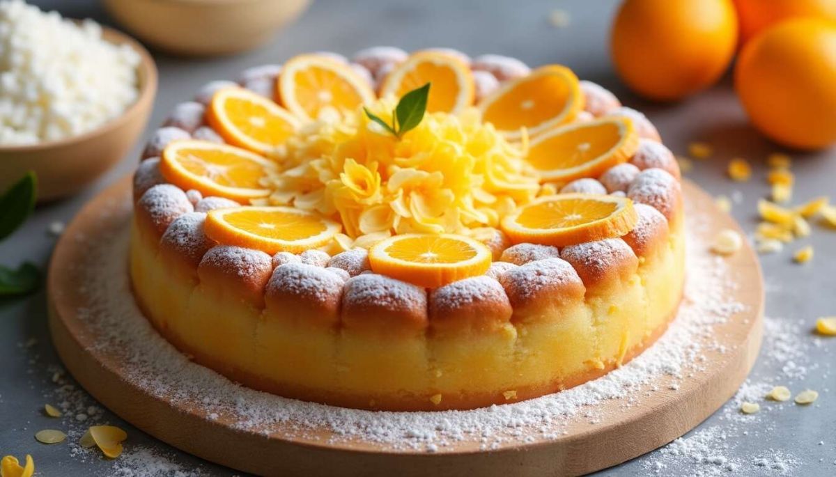 Un gâteau parfumé à la fleur d'oranger et aux amandes qui émerveille les sens