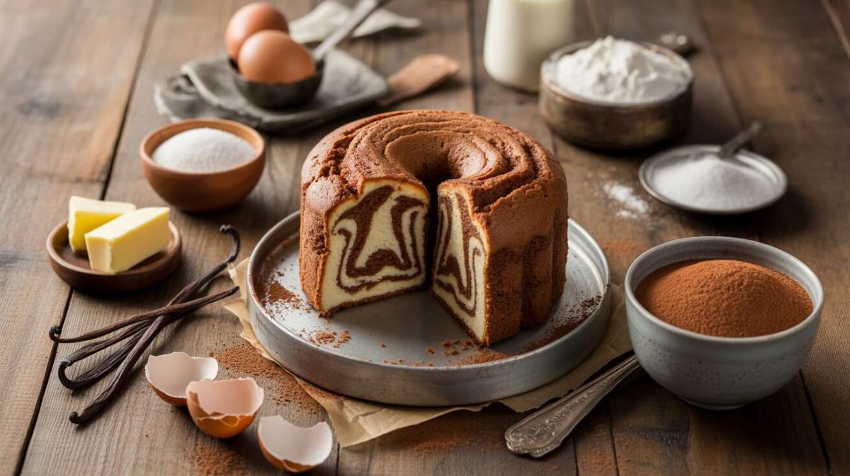 découvrez le gâteau marbré léger vanille cacao, un délice incontournable