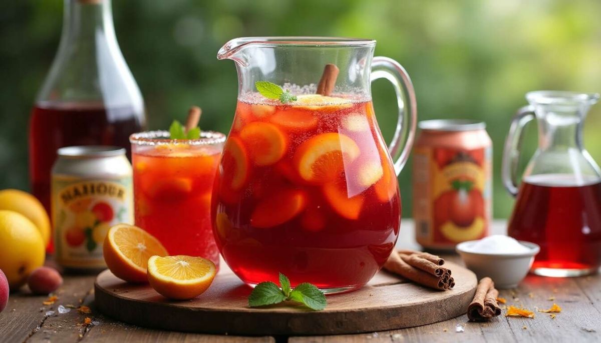 Dégustez une sangria maison délicieuse et rafraîchissante