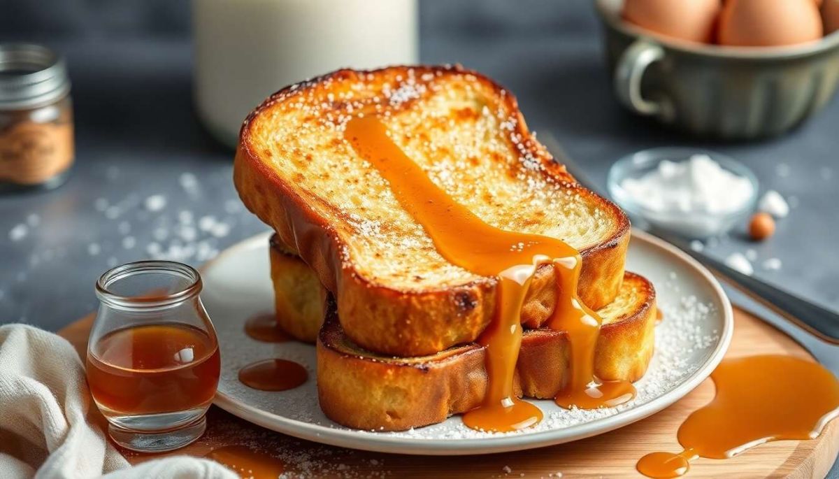Un délice réconfortant : la brioche perdue au caramel