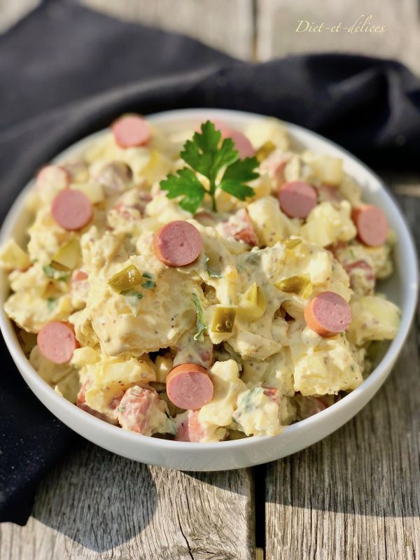 Découvrez la recette délicieuse de salade de pomme de terre et knacki