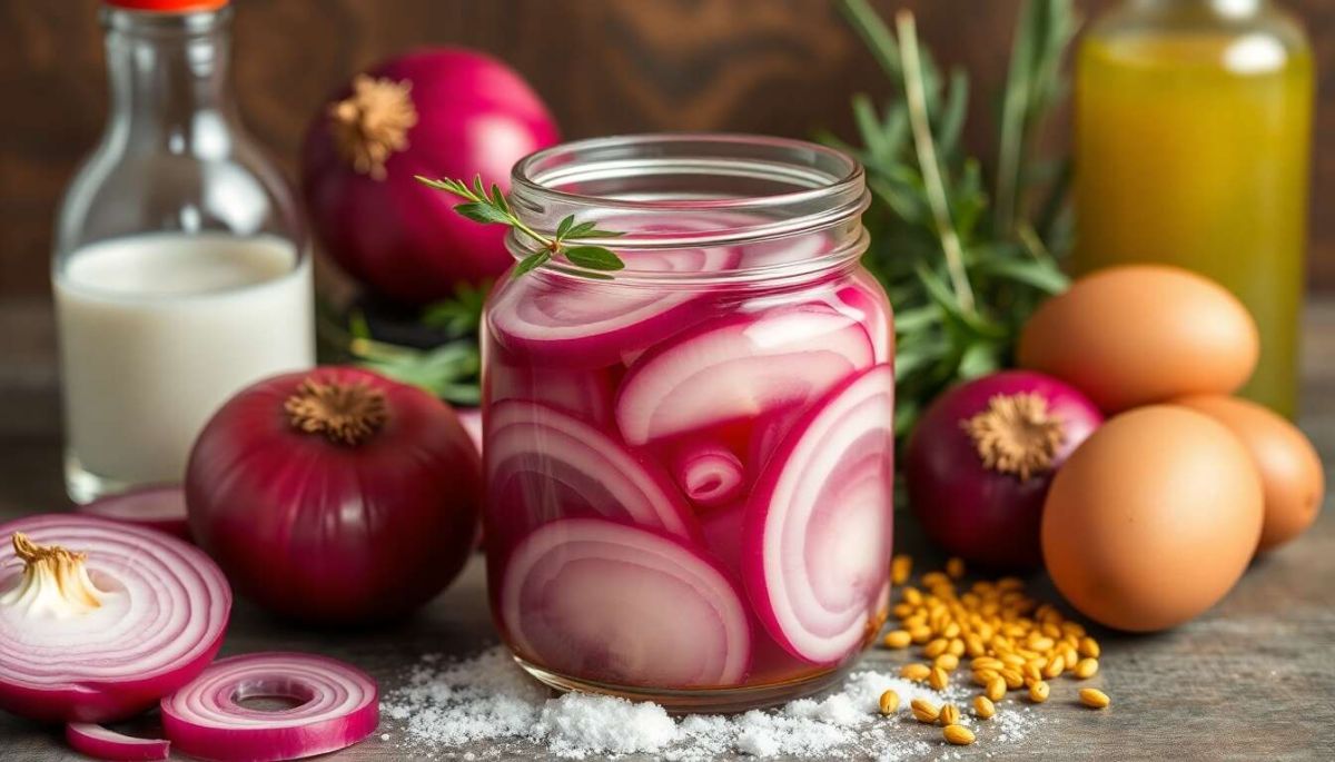 Recette de pickles d'oignons rouges maison