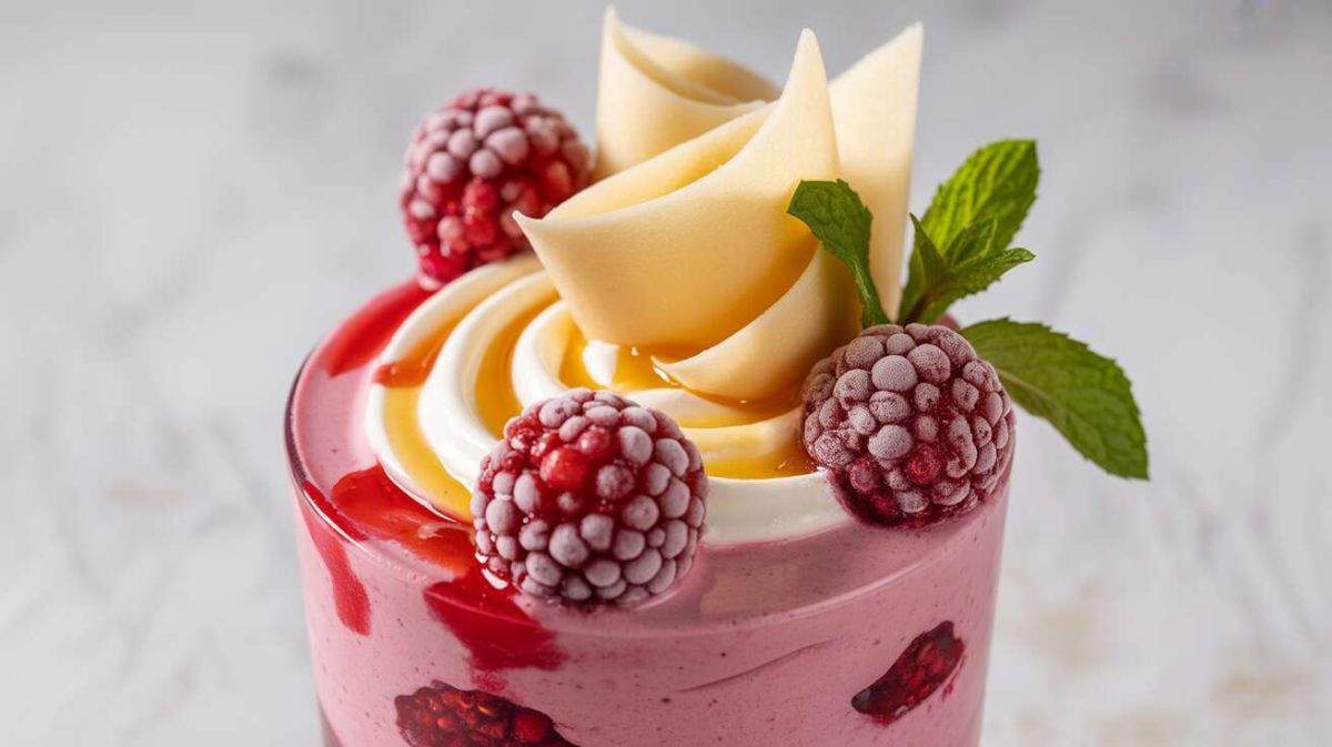 Délicieuse mousse glacée aux fruits rouges : un dessert léger pour l'été