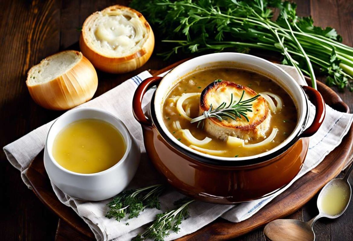 Dégustez une soupe à l’oignon traditionnelle