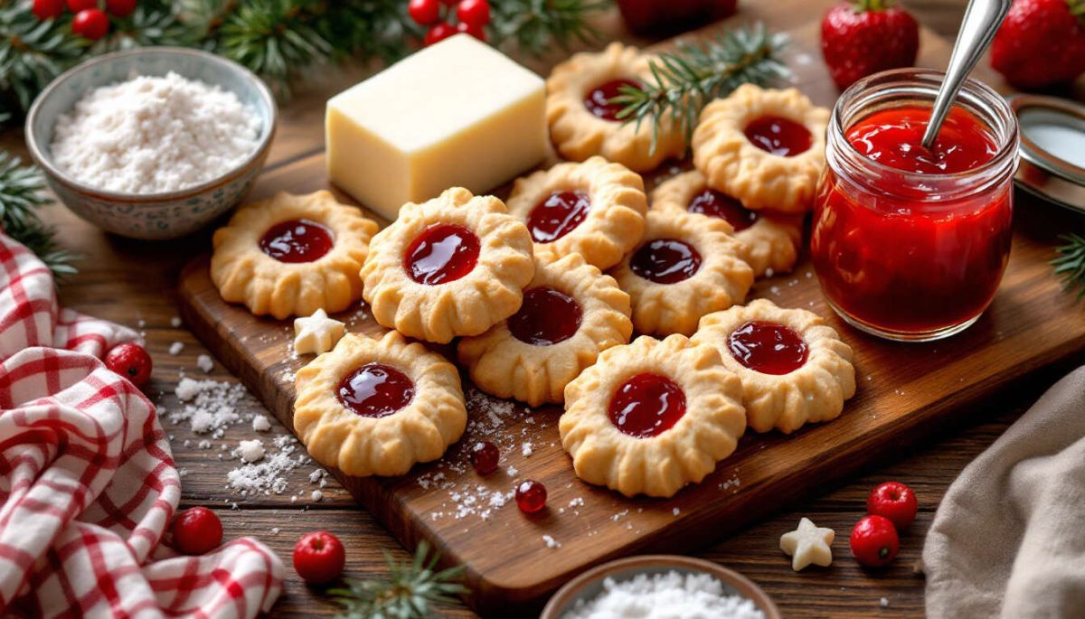 Des sablés à la confiture pour des fêtes inoubliables