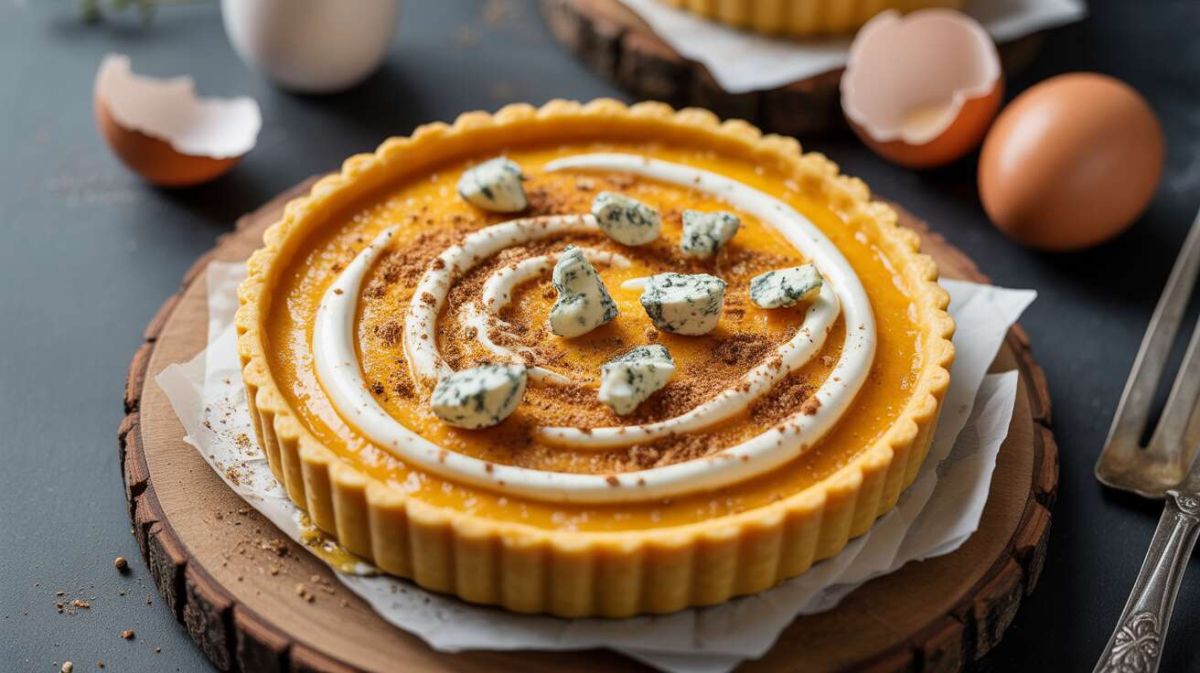 Une tarte au potiron et fromage bleu pour sublimer vos repas d'automne
