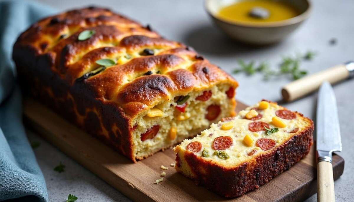Un cake chorizo feta qui séduira vos invités