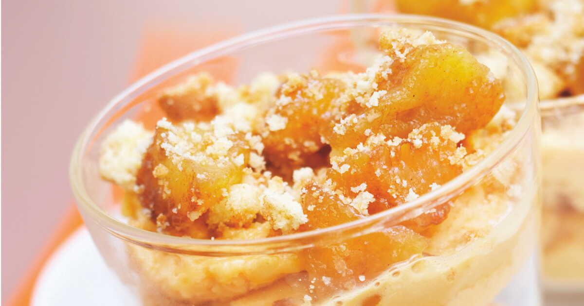 Tatin glacée à la pêche