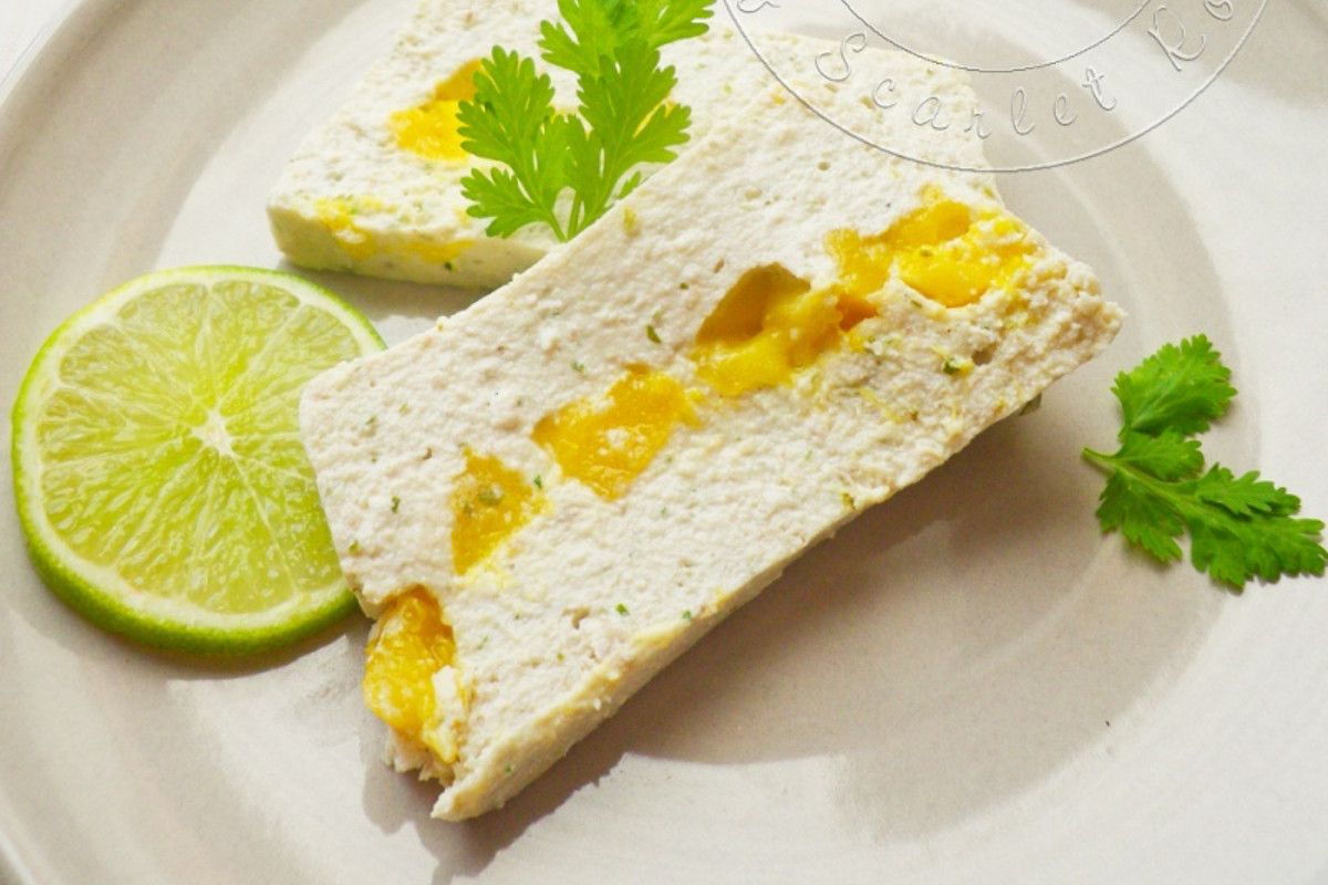 Terrine de daurade royale exotique : mangue, citron vert et vanille