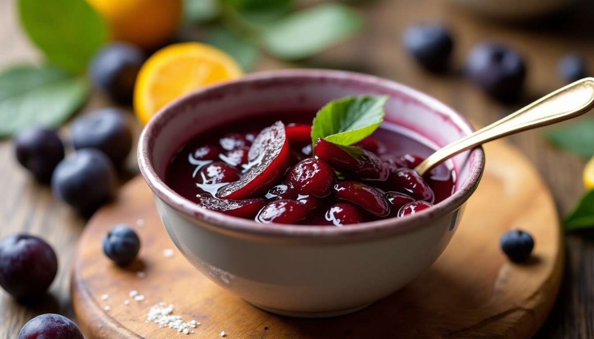 Une compote de prunes inoubliable réalisée au Thermomix