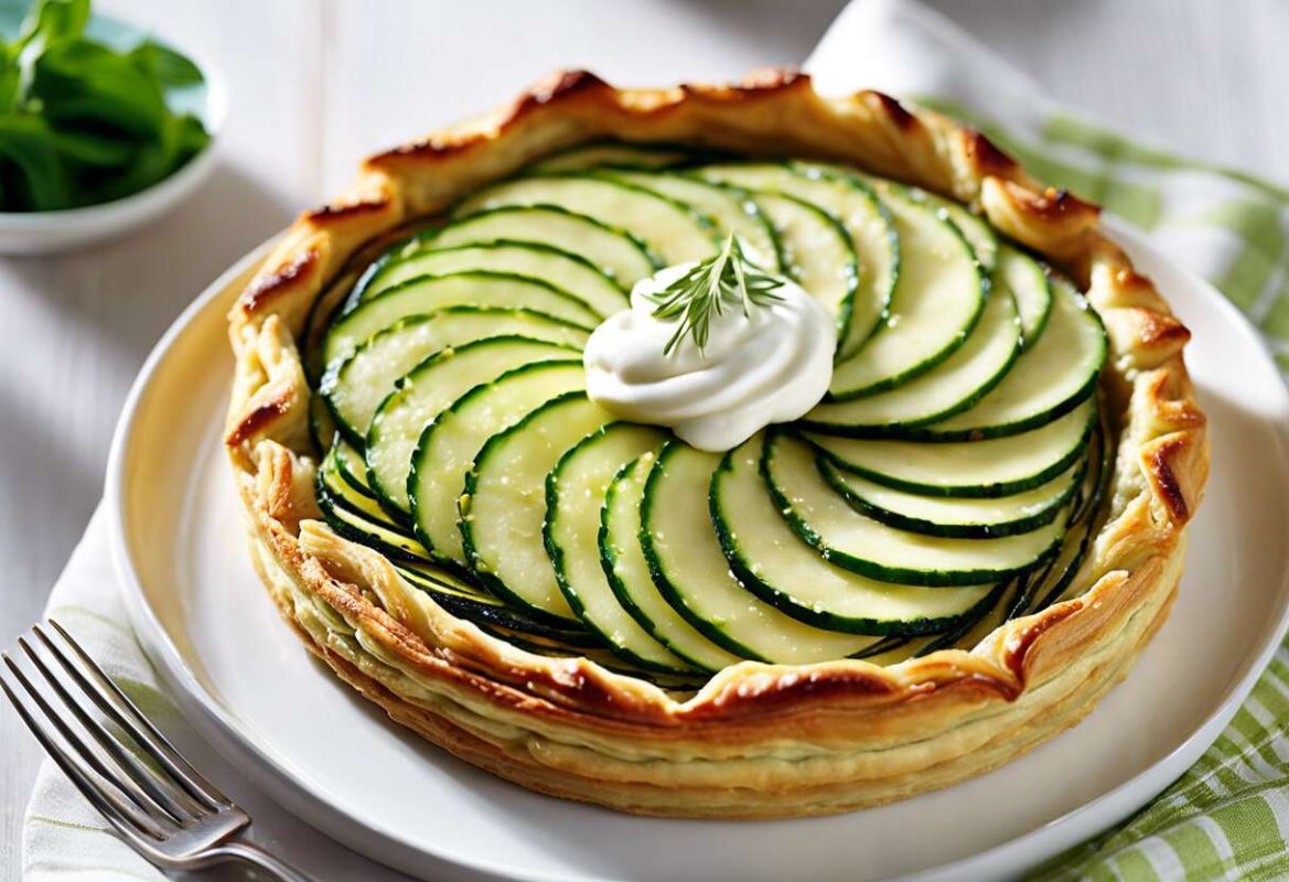 Découvrez cette tarte feuilletée aux courgettes : un délice simple et savoureux