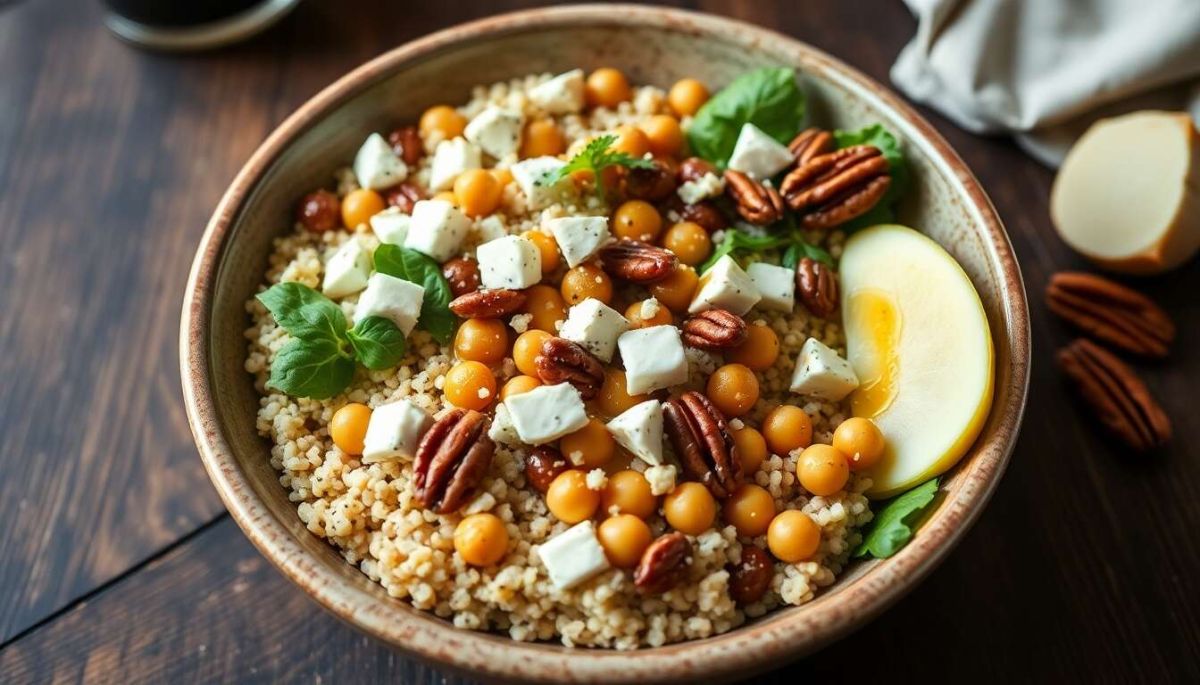 Une touche gourmande : le Buddha bowl au fromage bleu revisité