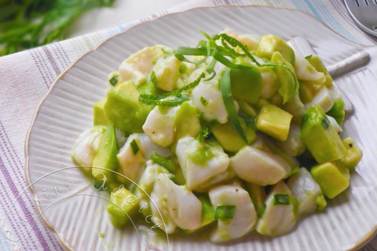 Tartare de St Jacques et Avocat au Citron Vert
