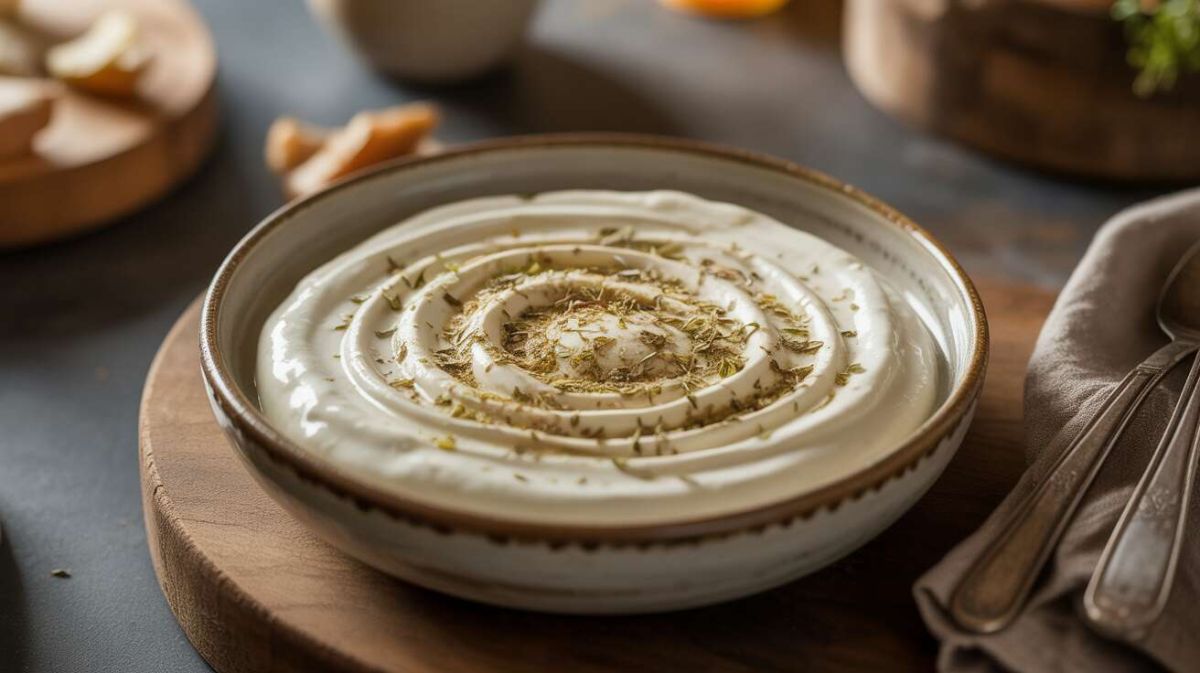 Transformez du yaourt nature en fromage frais aux herbes en une nuit