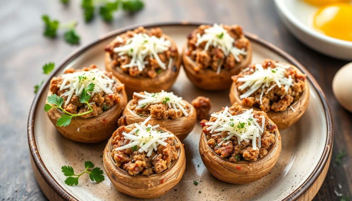 Des champignons farcis à la viande qui vont ravir vos convives